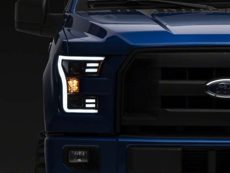 Raxiom — Raxiom 15-17 Ford F-150 G3 Projector Headlights w/ LED Accent- Blk Housing (Clear Lens)
Headlights - view 2