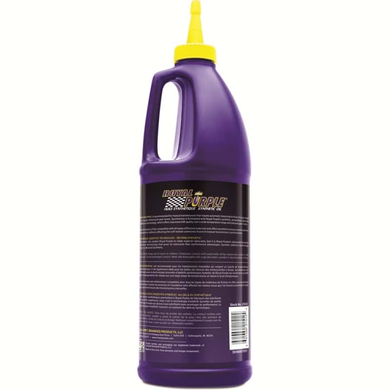Royal Purple — Royal Purple Synchromax Synthetic Manual Transmission Fluid (Canada) - 1 Quart
Synchromax MTF - view 3
