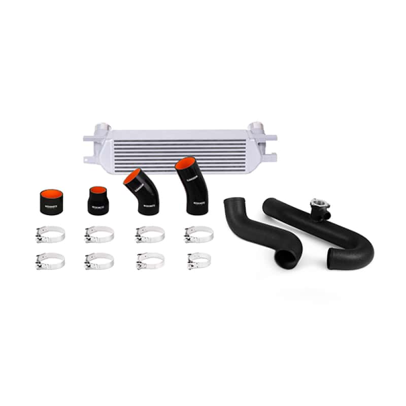 Mishimoto — Mishimoto 2015 Ford Mustang EcoBoost Performance Intercooler Kit - Silver Core Wrinkle Black Pipes - view 2