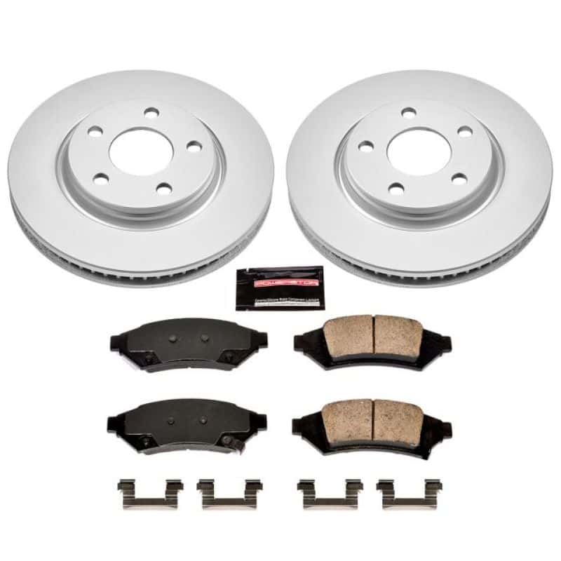 PowerStop — Power Stop 2004 Pontiac Grand Prix Front Z17 Evolution Geomet Coated Brake Kit - view 1