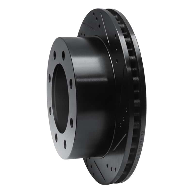 R1 Concepts — R1 99-05 Ford F-350 Super Duty 2WD Rear Right Drilled & Slotted Black Brake Rotor
R1 Brake Rotor Drill - view 2