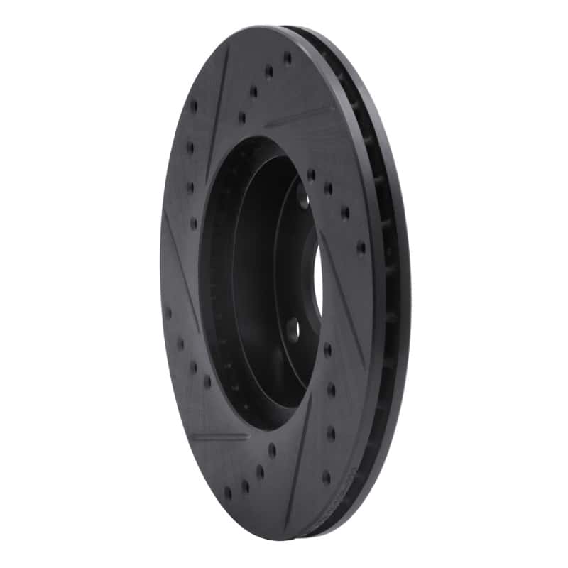 R1 Concepts — R1 94-02 Mazda Miata Front Right Drilled & Slotted Black Brake Rotor
R1 Brake Rotor Drill - view 4