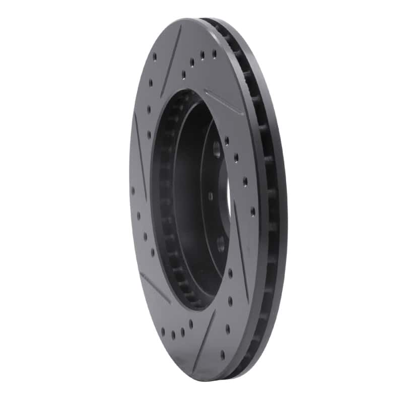 R1 Concepts — R1 90-17 Acura EL Front Right Drilled & Slotted Black Brake Rotor
R1 Brake Rotor Drill - view 4