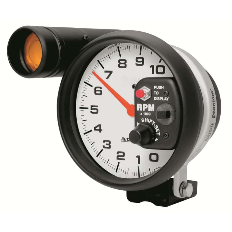 AutoMeter — Autometer Phantom 5 inch 10000 RPM Shift-Lite Tach
5" TACH, 10,000 RPM, - view 1