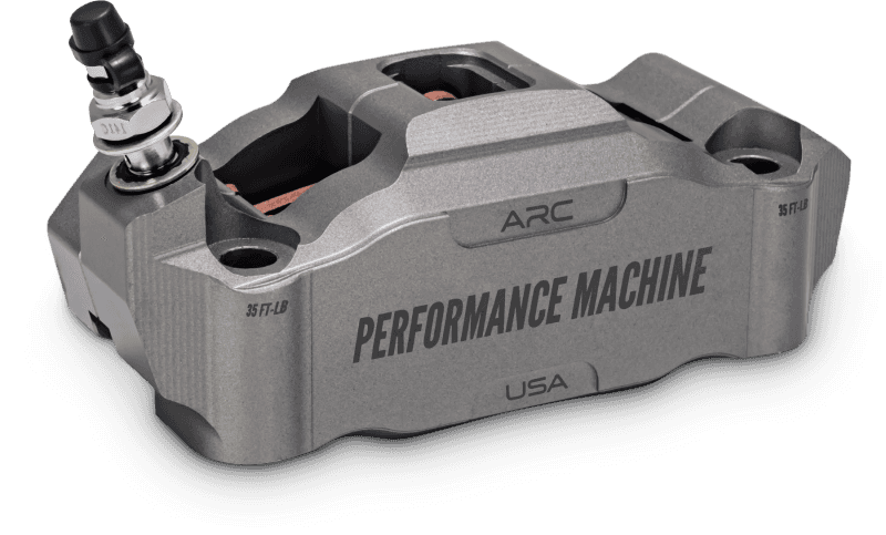 Performance Machine — Performance Machine 125 x 4 Race Series Radial Mount Caliper with ARC - Left - Gunmetal Grey - view 2