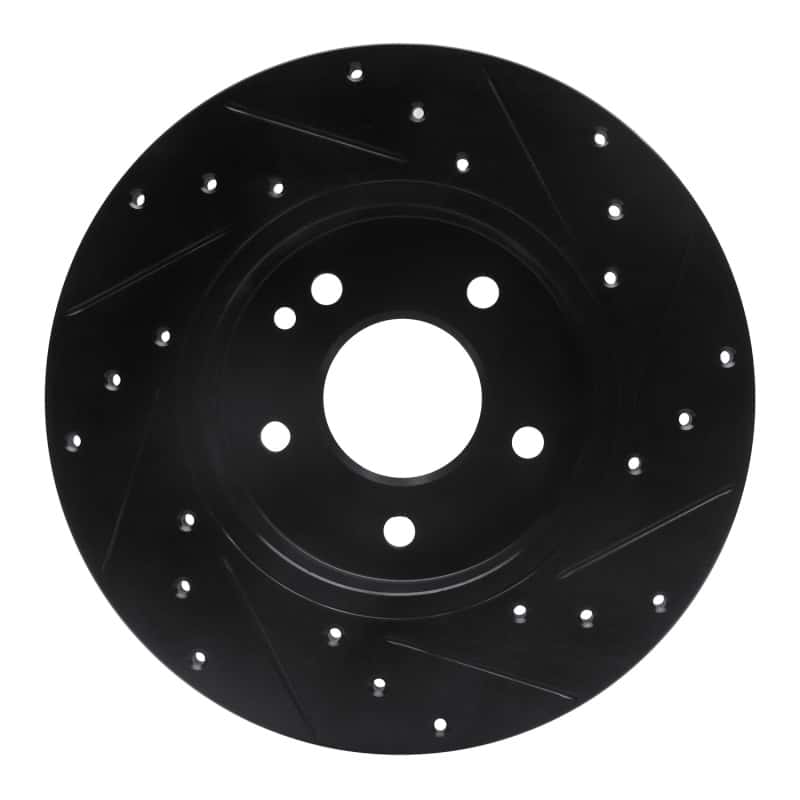 R1 Concepts — R1 97-98 Mercedes-Benz C230 Front Left Drilled & Slotted Black Brake Rotor
R1 Brake Rotor Drill - view 5