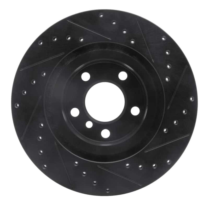R1 Concepts — R1 11-18 BMW X4 Rear Left Drilled & Slotted Black Brake Rotor
R1 Brake Rotor Drill - view 5