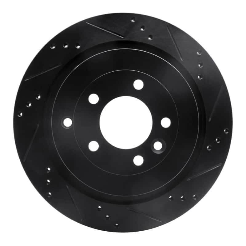 R1 Concepts — R1 05-16 Land Rover Discovery (Latin America) Rear Right Drilled & Slotted Black Brake Rotor
R1 Brake Rotor Drill - view 1