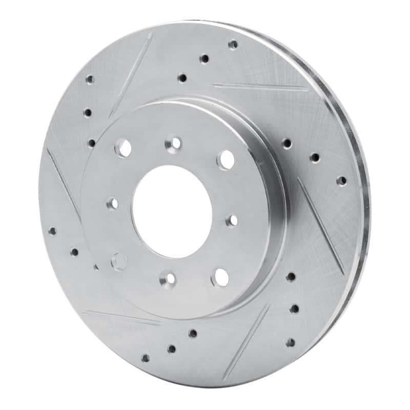 R1 Concepts — R1 92-96 Honda Prelude Front Left Drilled & Slotted Silver Brake Rotor
R1 Brake Rotor Drill - view 2
