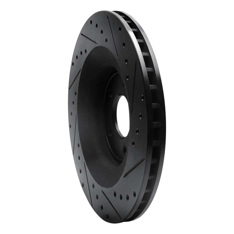 R1 Concepts — R1 08-14 Chrysler 200 Front Left Drilled & Slotted Black Brake Rotor
R1 Brake Rotor Drill - view 4