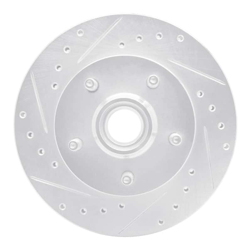 R1 Concepts — R1 98-02 Ford Ranger (USA/Canada) Front Left Drilled & Slotted Silver Brake Rotor
R1 Brake Rotor Drill - view 1
