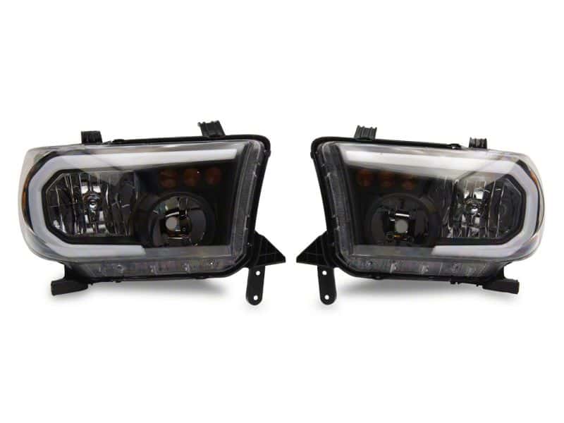 Raxiom — Raxiom 07-13 Toyota Tundra Axial Series Headlights w/ SEQL LED Bar- Blk Housing (Clear Lens)
Headlights - view 2