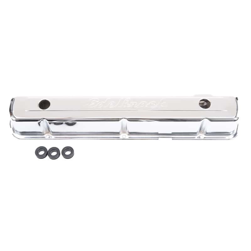 Edelbrock — Edelbrock Valve Cover Signature Series Chevrolet 1962-2001 194-292 CI Inline 6 Chrome
CHROME/PRO-FLO - view 2