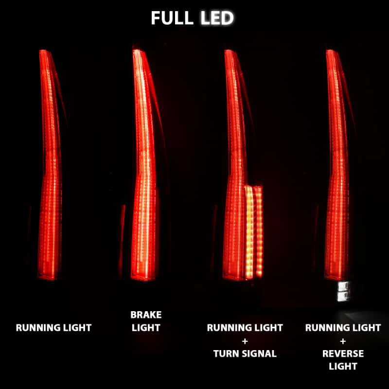 ANZO — ANZO 2007-2014 Cadillac Escalade Led Taillights Red/Clear
Tail Light Set
LED Taillights - view 15