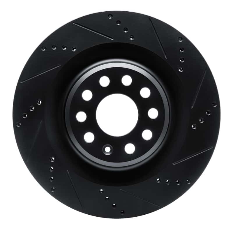 R1 Concepts — R1 12-21 Tesla Model S Rear Right Drilled & Slotted Black Brake Rotor
R1 Brake Rotor Drill - view 1