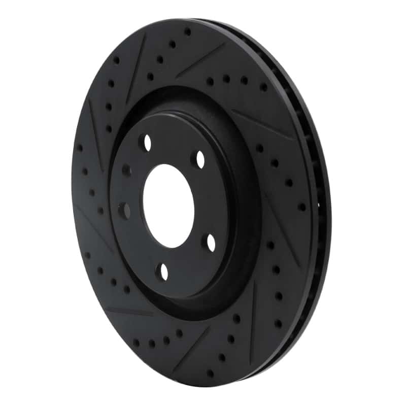 R1 Concepts — R1 04-09 Audi S4 Rear Left Drilled & Slotted Black Brake Rotor
R1 Brake Rotor Drill - view 2