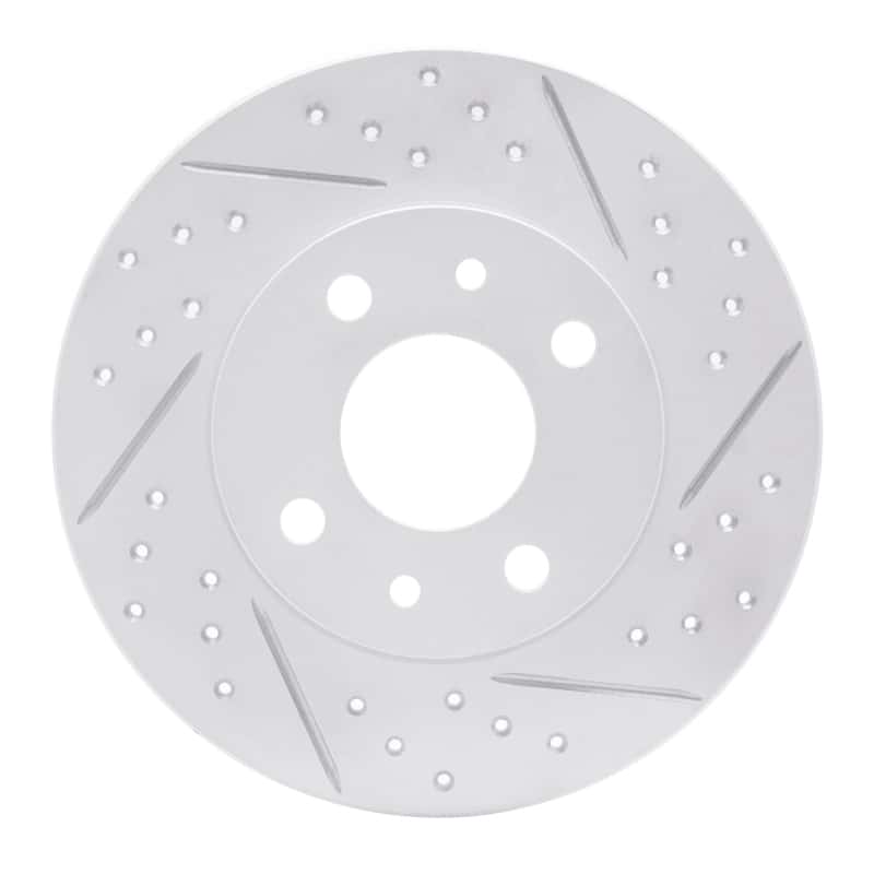 R1 Concepts — R1 09-19 Fiat 500 (USA/Canada) Rear Right Drilled & Slotted Geo-Carbon Rotor - view 1