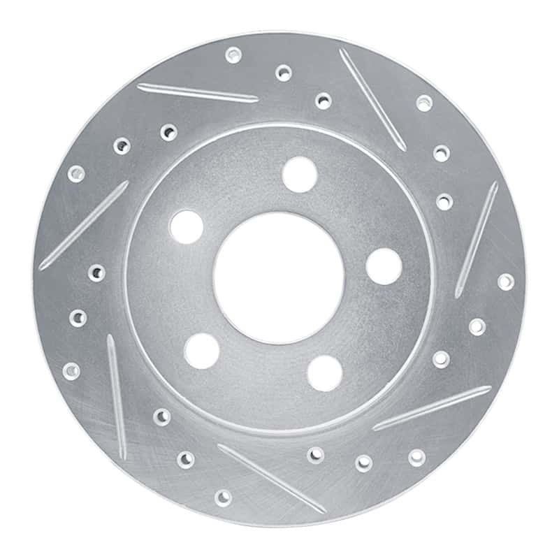 R1 Concepts — R1 85-89 Dodge ARIES Front Right Drilled & Slotted Silver Brake Rotor
R1 Brake Rotor Drill - view 1