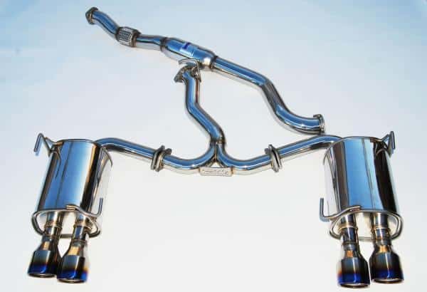 Invidia — Invidia 11+ STI/WRX Sedan Only 76mm Q300 Titanium Tip Cat-back Exhaust - view 1