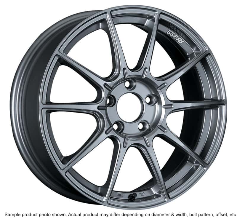 SSR — SSR GTX01 17x9 5x100 38mm Offset Dark Silver Wheel - view 2