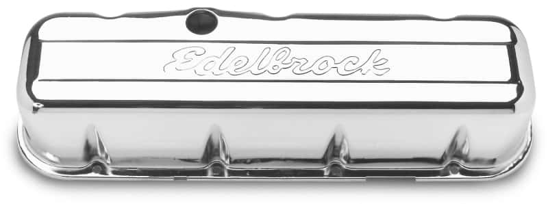 Edelbrock — Edelbrock Valve Cover Signature Series Chevrolet 1965 and Later 396-502 V8 Chrome
CHROME/PRO-FLO - view 2