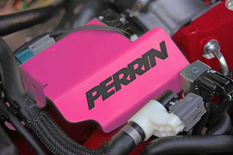 Perrin Performance — PERRIN 08-21 Subaru STI Boost Control Solenoid Cover - Hyper Pink - view 3