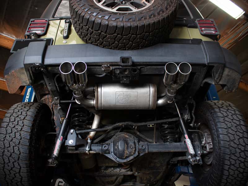 aFe — aFe Rebel Series 2.5in 409 SS Axle-Back Exhaust Polished 07-18 Jeep Wrangler (JK) V6-3.6L/3.8L
Axle-Back Exhaust - view 9