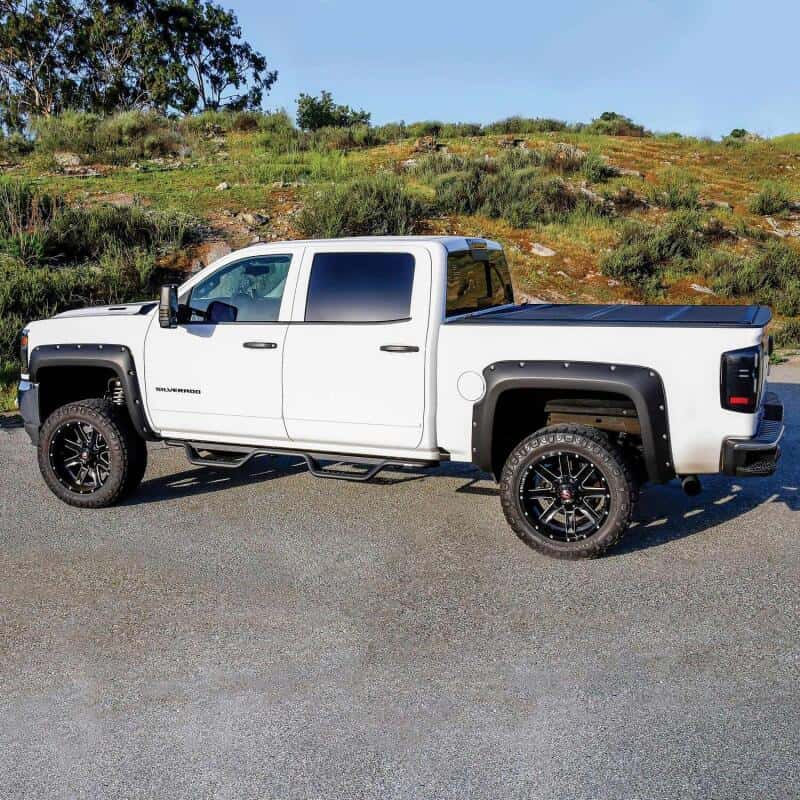 Westin — Westin 14-18 Chevrolet Silverado/GMC Sierra Crew Cab Outlaw Nerf Step Bars (Excl. Diesel) -Text. Blk
Nerf Drop Step Bars - view 9