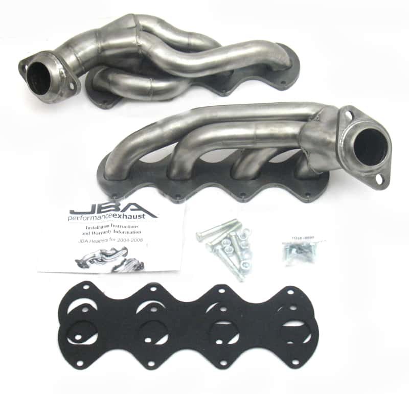 JBA — JBA 04-10 Ford F-Series 5.4L 3V 1-5/8in Primary Raw 409SS Cat4Ward Header
Exhaust Header - view 1