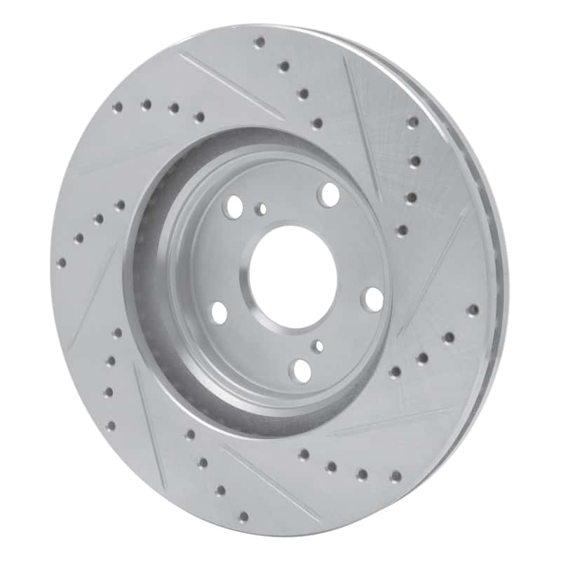 R1 Concepts — R1 99-07 Lexus ES300 Front Left Drilled & Slotted Silver Brake Rotor
R1 Brake Rotor Drill - view 4