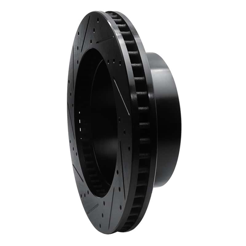 R1 Concepts — R1 03-08 Dodge Ram 3500 Front Right Drilled & Slotted Black Brake Rotor
R1 Brake Rotor Drill - view 4