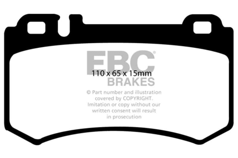 EBC — EBC 03-06 Mercedes-Benz CL55 AMG 5.4 Supercharged Redstuff Rear Brake Pads
Disc Brake Pad - view 1
