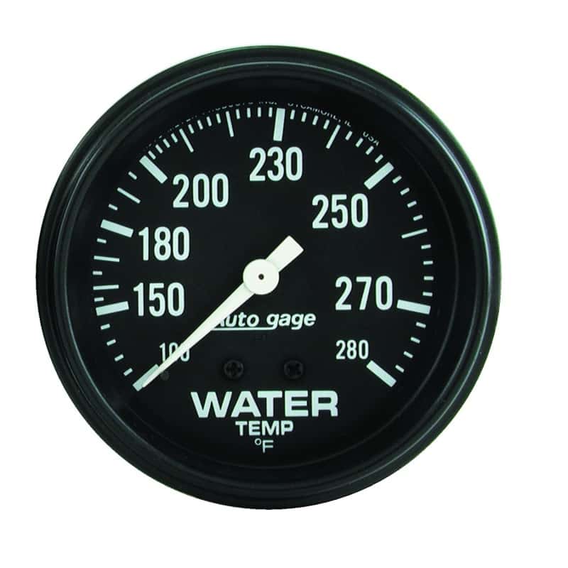 AutoMeter — Autometer AutoGage 2 5/8in Mechanical 100-280 Deg Water Temp Gauge - Black
GA 2.6" WTEMP M AG - view 1