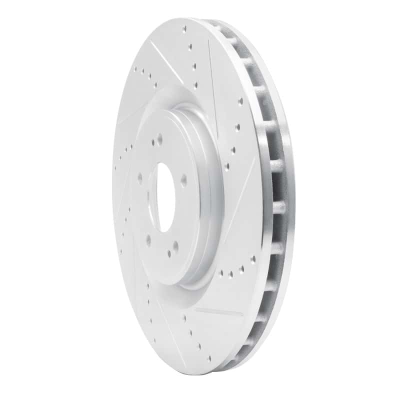 R1 Concepts — R1 08-15 Mitsubishi Lancer Front Right Drilled & Slotted Silver Brake Rotor
R1 Brake Rotor Drill - view 2