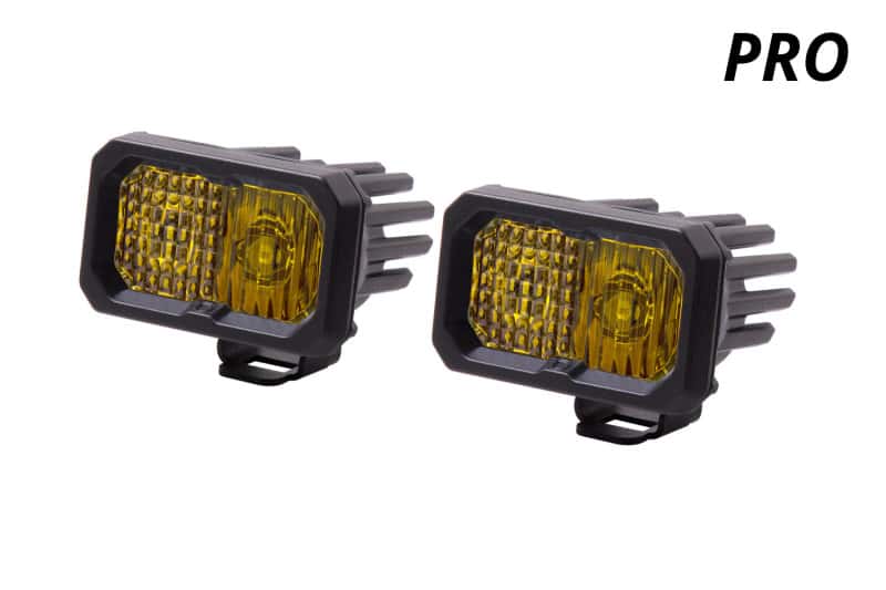 Diode Dynamics — Diode Dynamics Stage Series 2 In LED Pod Pro - Yellow Driving Standard ABL (Pair) - view 2