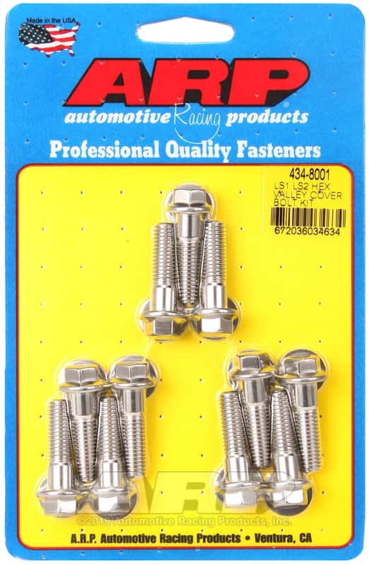 ARP — ARP Chevrolet LS1/LS2 SS Hex Valley Cover Bolt Kit - view 1