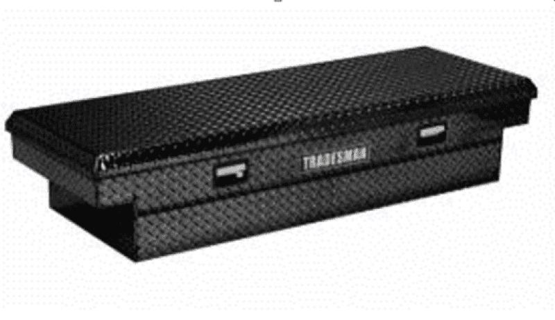 Tradesman — Tradesman Aluminum Economy Cross Bed Truck Tool Box (60in./Front Opening) - Black - view 1