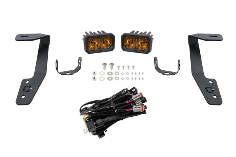 Diode Dynamics — Diode Dynamics 18-21 Subaru Crosstrek Stage Series 2in LED Ditch Light Kit - Sport Yellow Combo - view 3