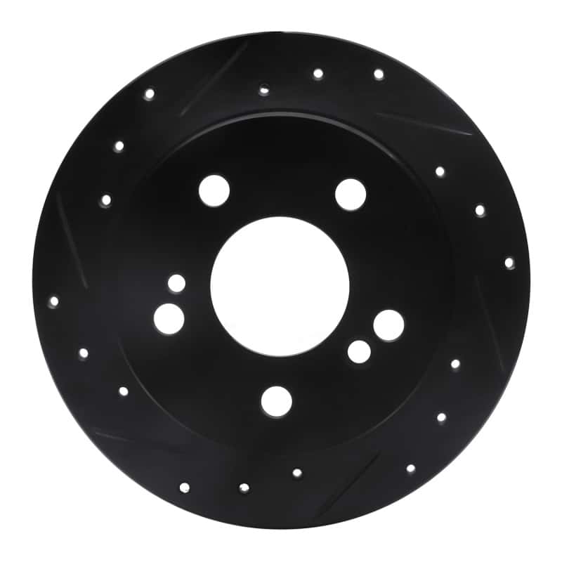 R1 Concepts — R1 83-95 Mercedes-Benz 300CE Rear Left Drilled & Slotted Black Brake Rotor
R1 Brake Rotor Drill - view 1