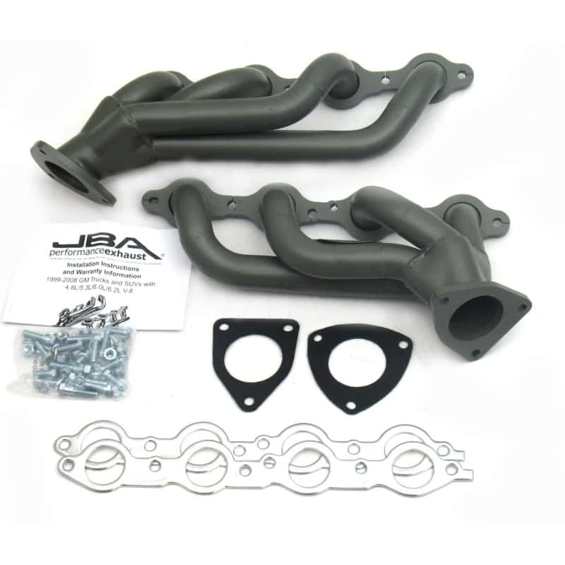 JBA — JBA 03-06 GM Truck 6.0L LS w/o EGR 1-5/8in Primary Ti Ctd Cat4Ward Header
Exhaust Header - view 2
