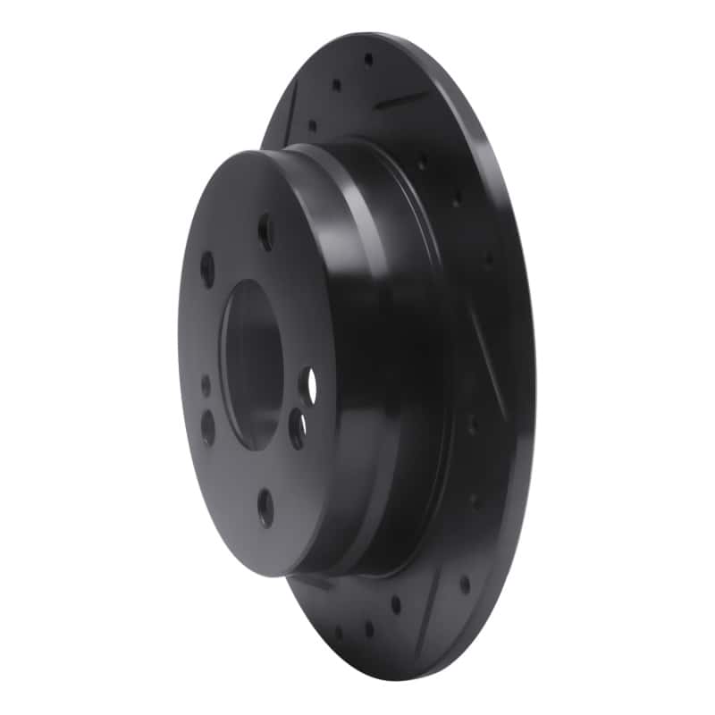 R1 Concepts — R1 83-95 Mercedes-Benz 300CE Rear Left Drilled & Slotted Black Brake Rotor
R1 Brake Rotor Drill - view 2