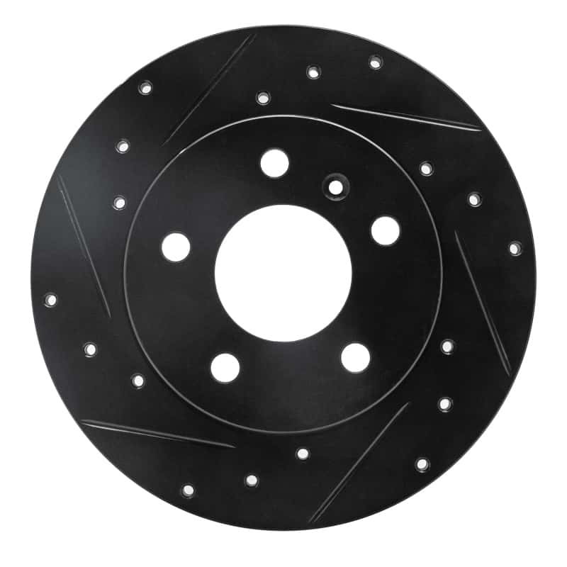 R1 Concepts — R1 04-16 Buick Allure Rear Left Drilled & Slotted Black Brake Rotor
R1 Brake Rotor Drill - view 1