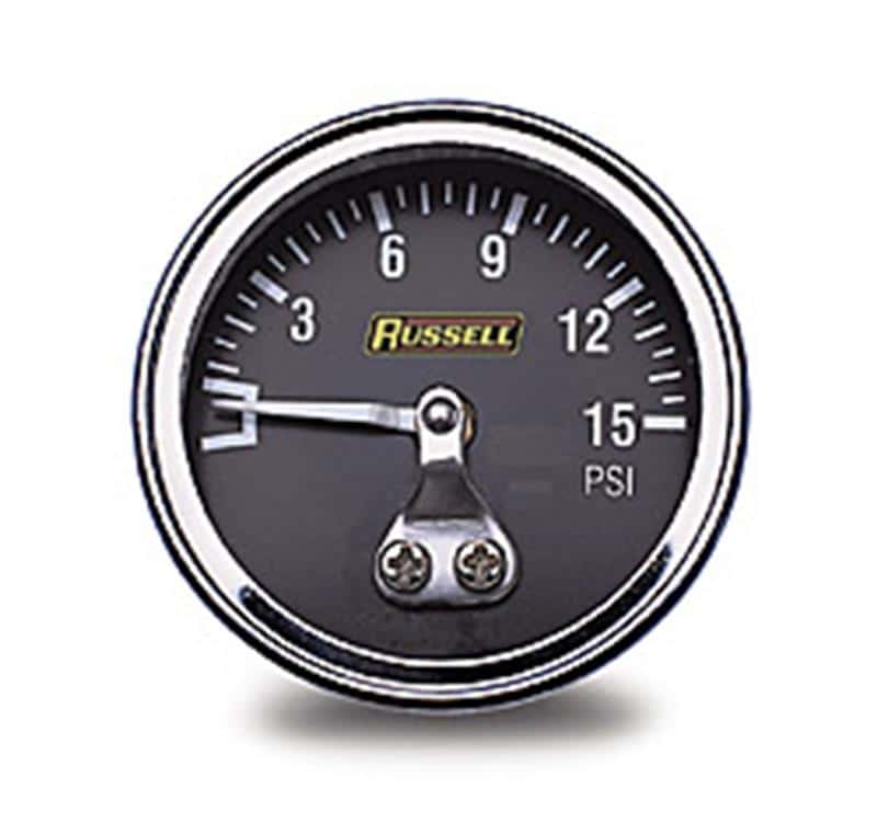 Russell — Russell Performance 15 psi fuel pressure gauge (Non liquid-filled) - view 3