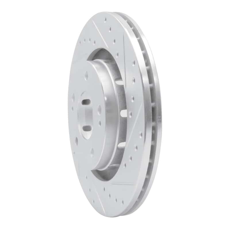 R1 Concepts — R1 05-22 Mitsubishi Outlander PHEV Front Right Drilled & Slotted Silver Brake Rotor
R1 Brake Rotor Drill - view 2