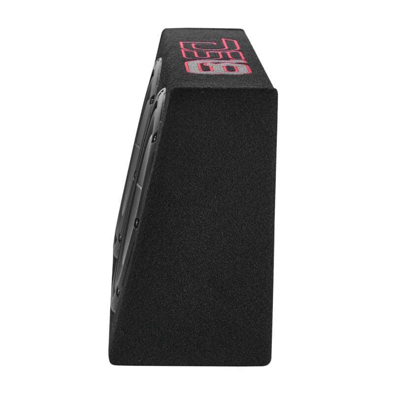 DS18 — DS18 Dual 10in Shallow Enclosure w/ Subwoofer 350 Watts RMS Sealed Black Carpet - view 3
