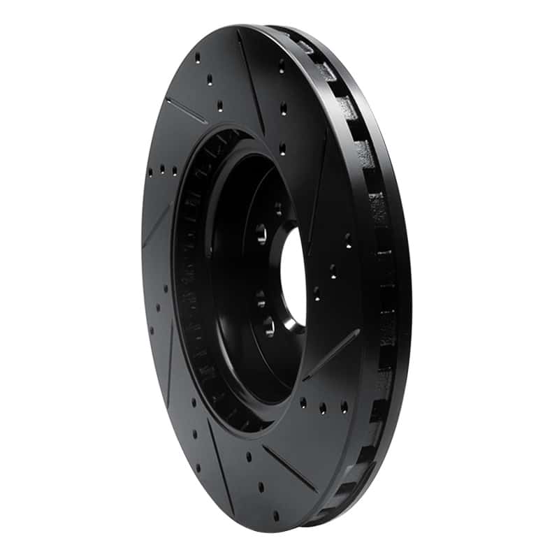 R1 Concepts — R1 12-18 Mercedes-Benz ML350 Front Left Drilled & Slotted Black Brake Rotor
R1 Brake Rotor Drill - view 4