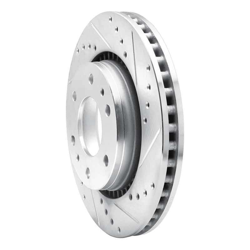 R1 Concepts — R1 06-09 Buick Rainier Front Right Drilled & Slotted Silver Brake Rotor
R1 Brake Rotor Drill - view 2