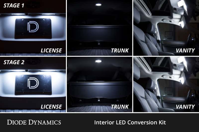Diode Dynamics — Diode Dynamics 13-18 Toyota Rav4 Interior LED Kit Cool White Stage 2 - view 5