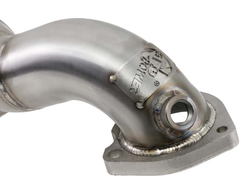 aFe — aFe 09-13 MINI Cooper S (R56) L4 1.6L (t) Twisted Steel Down Pipe 2-1/2in 304 Stainless Steel w/ Cat
Stainless Downpipe - view 8