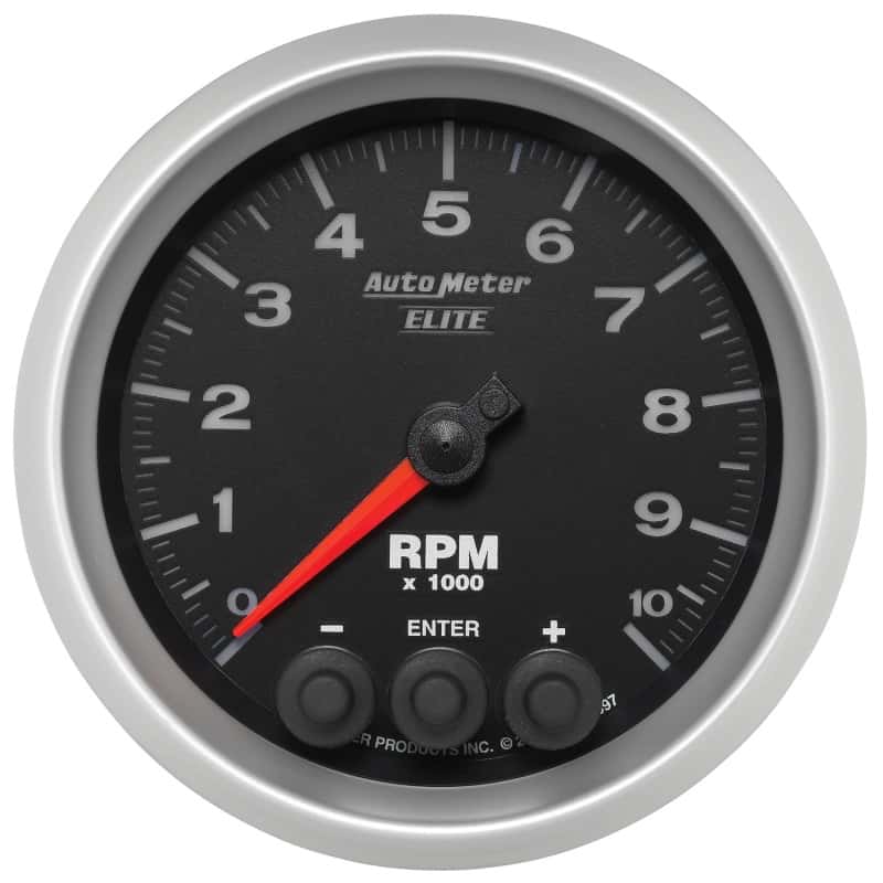 AutoMeter — Autometer Street Progressive Shift Light 85.7mm Tachometer 0-10,000 RPM
3.4" TACH 10KRPM ELI - view 1